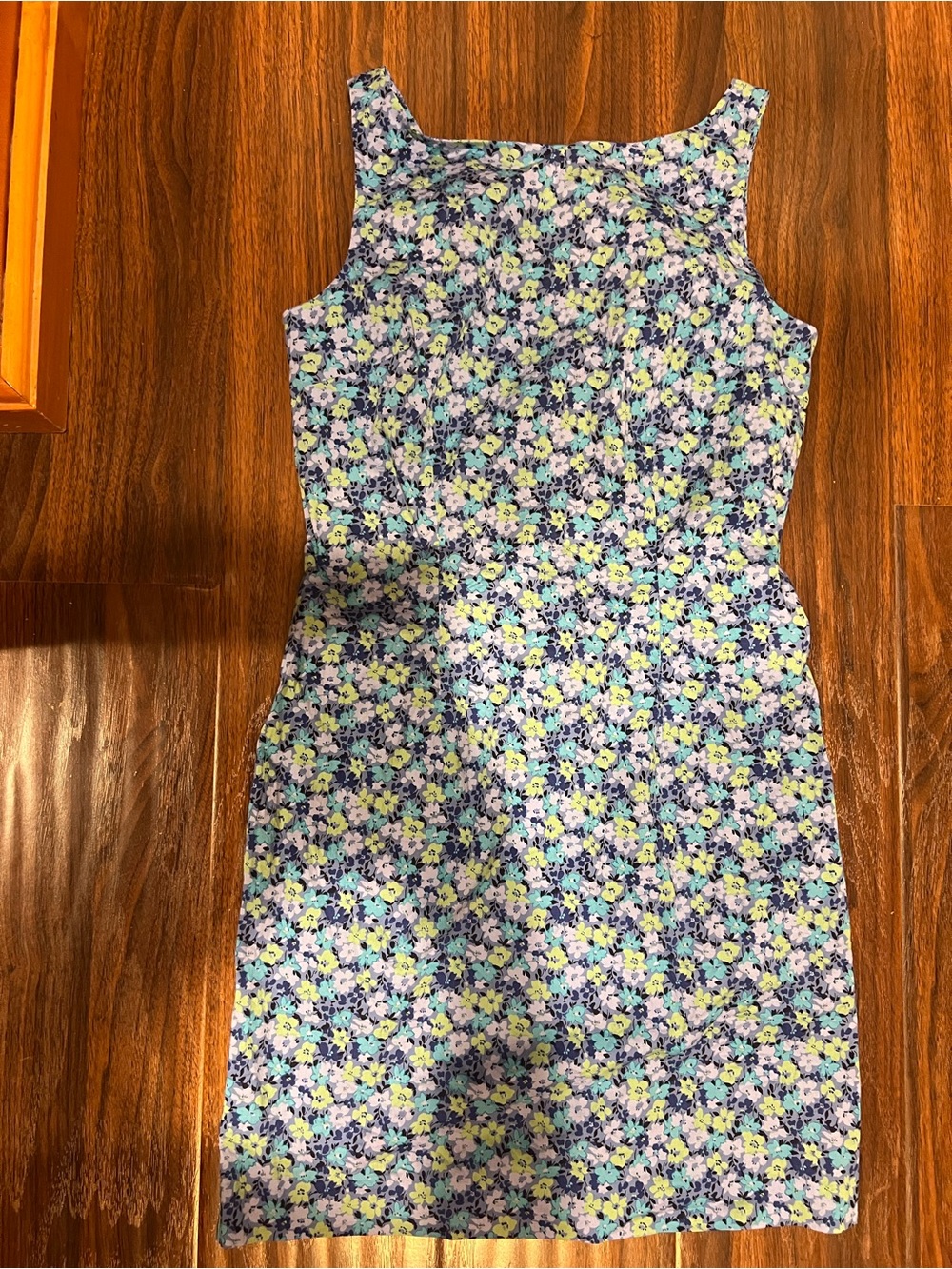 90s y2k Express blue floral dress
